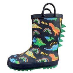 Dinosaur rubber rain boots