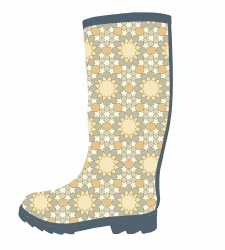 Lady wholesale rubber rain boot welly