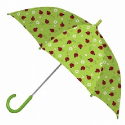 Kids green ladybug unique rainy umbrella