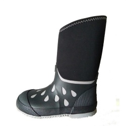 Kids high quality hotsale neoprene rubber rain boot