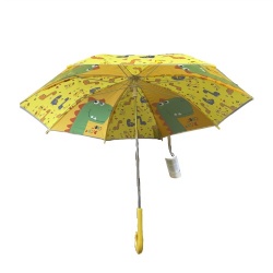 Kids yellow dino pattern umbrella