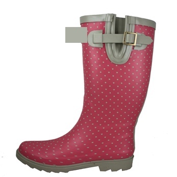 pink steel toe rubber boots
